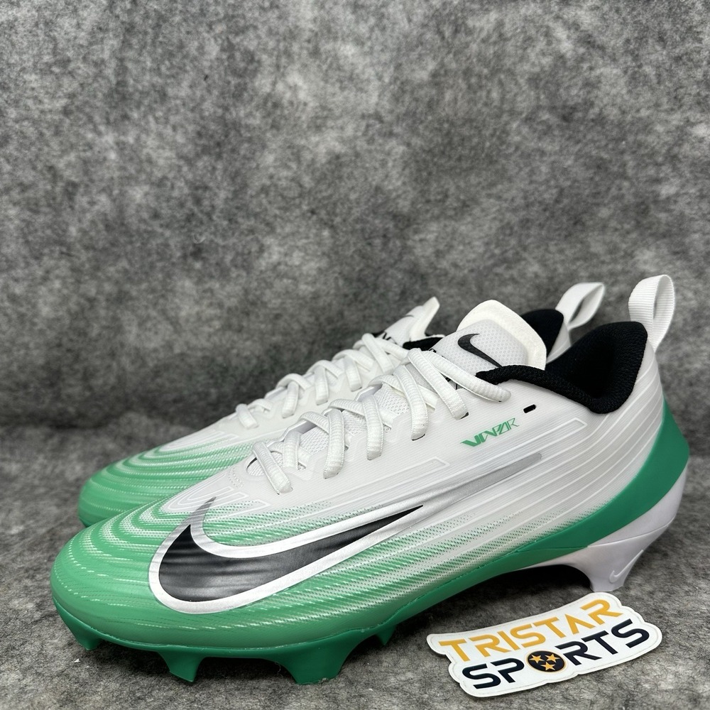Nike Vapor Speed 3 Football Cleats Mens Size 6.5 White Stadium Green HM8849-100